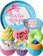 Bombe de bain Aofmee rose aromatique pour une détente parfumée.