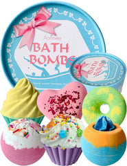 Bombe de bain Aofmee rose aromatique pour une détente parfumée.