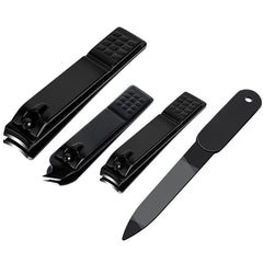 Aogeili ensemble coupe-ongles noir pour tous les âges, pratique à la maison.