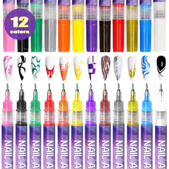 AOKELEON stylo-art-ongles-dots-et-tracés: création de motifs délicats et variés.
