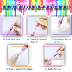 AOKELEON stylo-art-ongles-pointe-0-5mm: précision pour détails fins.
