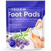 AOSORW Pads pieds lavande-bambou : application apaisante avant le coucher.