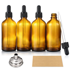 AOZITA: bouteilles goutte ambrée 4oz pour huiles essentielles et cosmétiques.