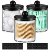 AOZITA distributeur d'acrylique pour coton-tiges, rangement clair et pratique.