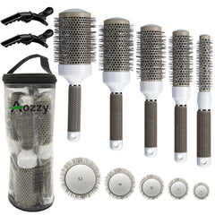 Aozzy brosse ronde 19 mm céramique ionique pour séchage rapide sans frisottis