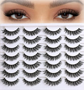 APCYUST Cils cat-eye: 14 paires pour un regard délicat et naturel.
