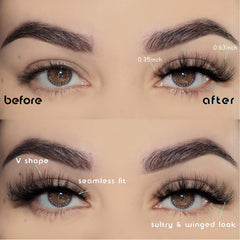 APCYUST cils mink effet wispy naturel, parfait pour le quotidien élégant.