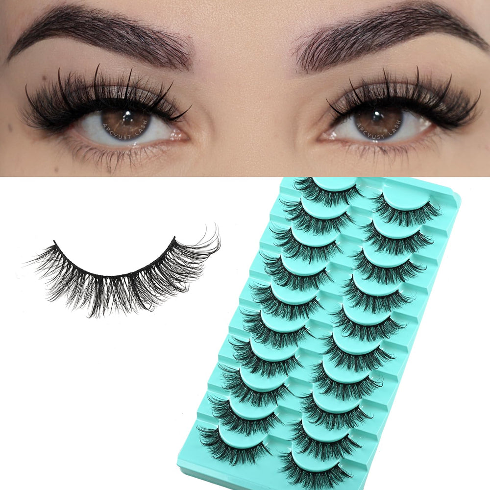 APCYUST cils mink effiles oeil-chat, regard naturel et glamour pour le quotidien.