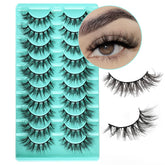 APCYUST cils mink regard œil-de-chat duveteux pour un look naturel et glamour.