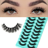 Cils APCYUST volume mink, regard œil-de-chat pour un look naturel et défini
