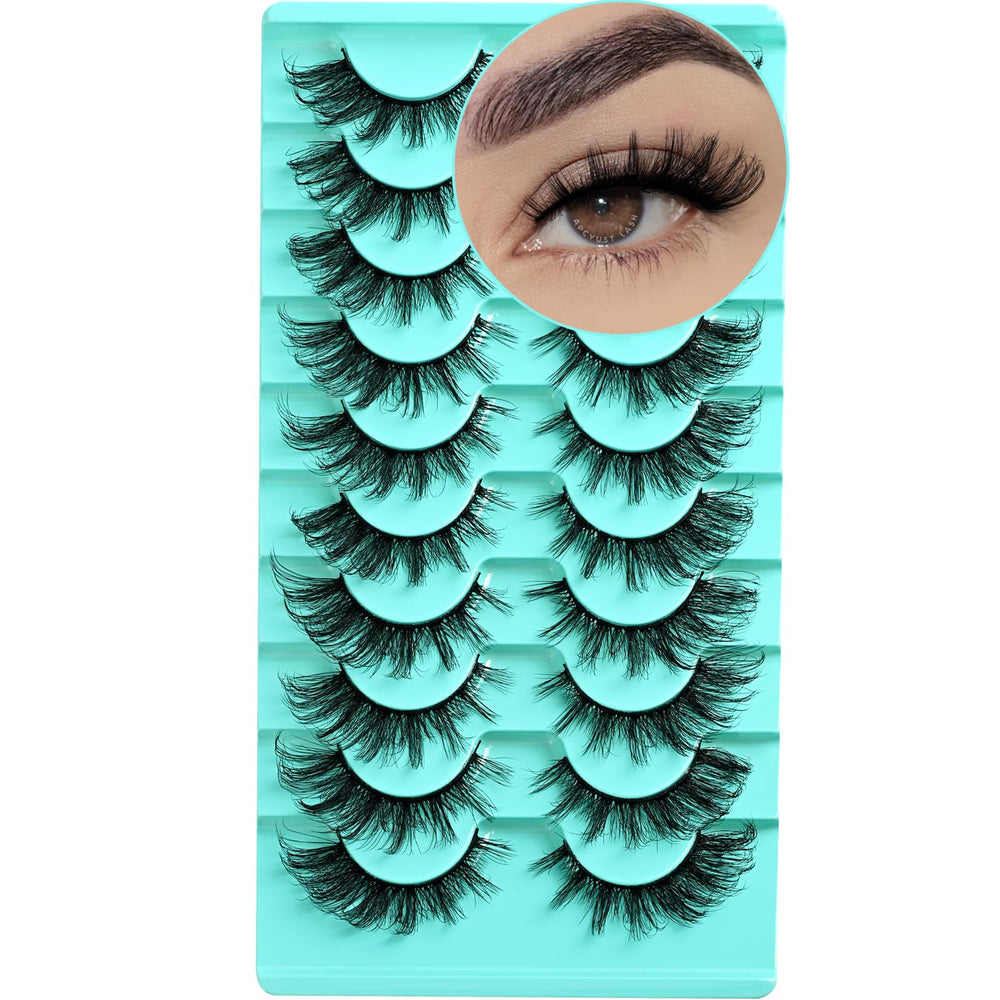 APCYUST cils Cat Eye Wispy, regard lumineux grâce à une finition naturelle