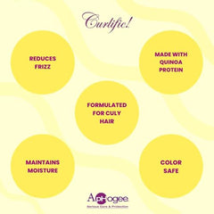 ApHogee Curlific Definer—application facile sur cheveux humides pour des boucles nettes.