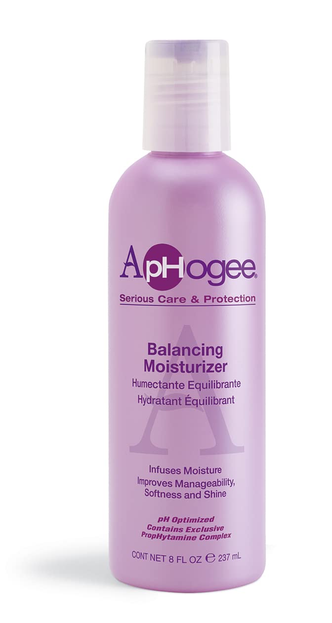 Aphogee Hydratant équilibrant: la bouteille-brillance-cheveux et hydratation légère
