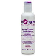 Aphogee Keratine Reconstructeur : texture crème, revitalise les cheveux colorés.