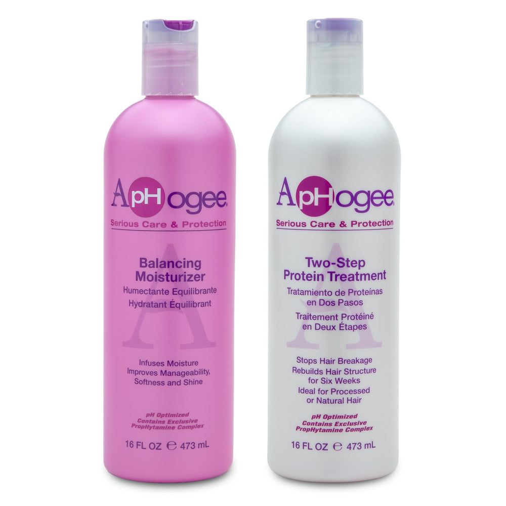Aphogee-traitement-proteine-deux-etapes-16oz: soin fortifiant pour cheveux secs et fragiles.