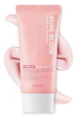 A'PIEU Pure Block Tone Up Sun Base – flacon léger et uniforme