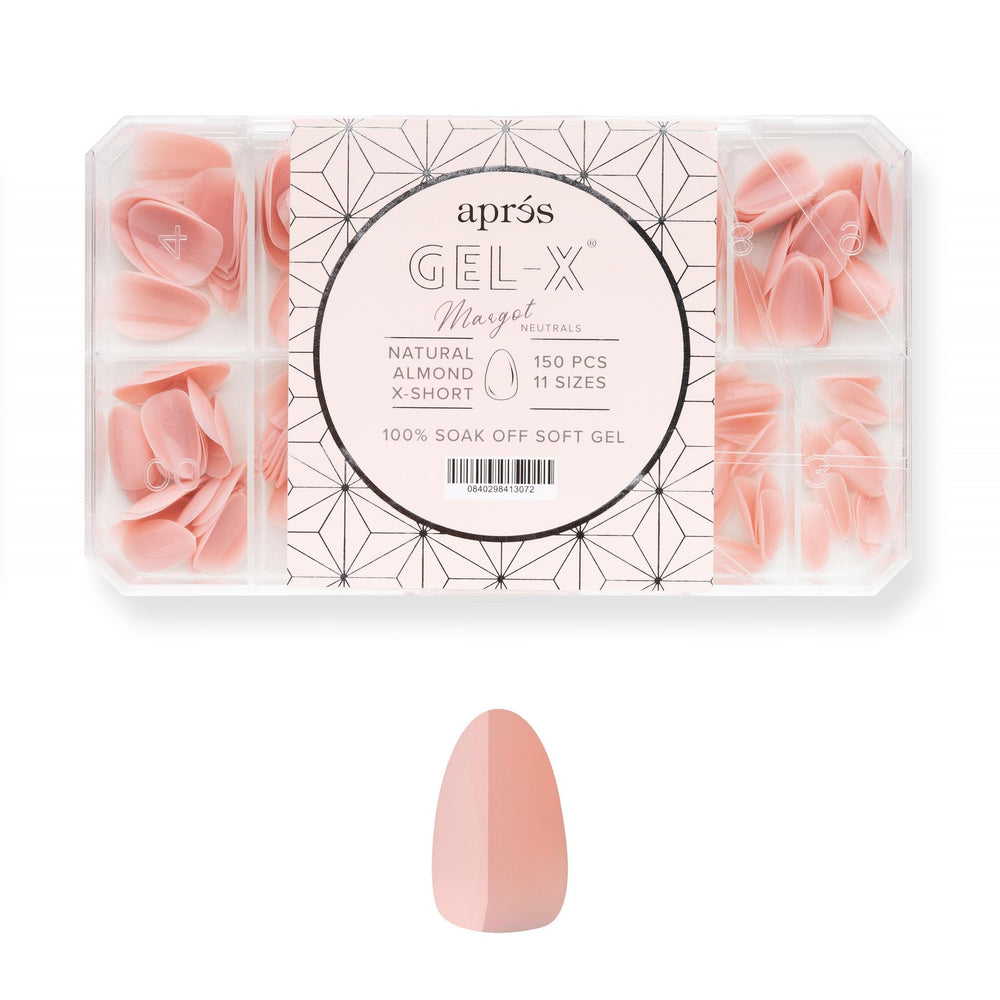 APRÉS Neutrals Gel-X Margot – boîte 150 embouts pour pose rapide et organisée