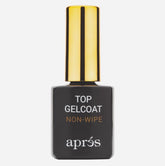 APRÉS Non-Wipe Glossy Top Gelcoat bottle delivers high shine with residue-free curing.