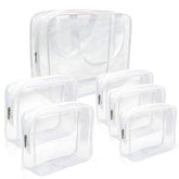 APREUTY grand sac maquillage transparent, visibilité rapide des cosmétiques lors des voyages.