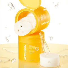 APRILSKIN Calendula PHA Toner Pads – utilisation après nettoyage visage