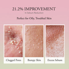 APRILSKIN Pink Aloe Vita Toner being applied on skin, showcasing quick absorption.