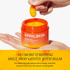 APRILSKIN cleansing balm shown controlling oil in skincare routine