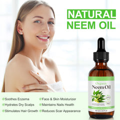 APUUFYQC huile neem pour cheveux stimule la croissance et l'épaisseur.