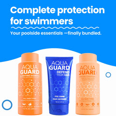 AQUA GUARD Shampooing après-nage – élimine le chlore et restaure la douceur.