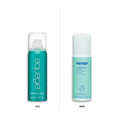 Aquage Mousse-volume Léger s’applique sur cheveux humides pour ajouter du corps sans résistance.
