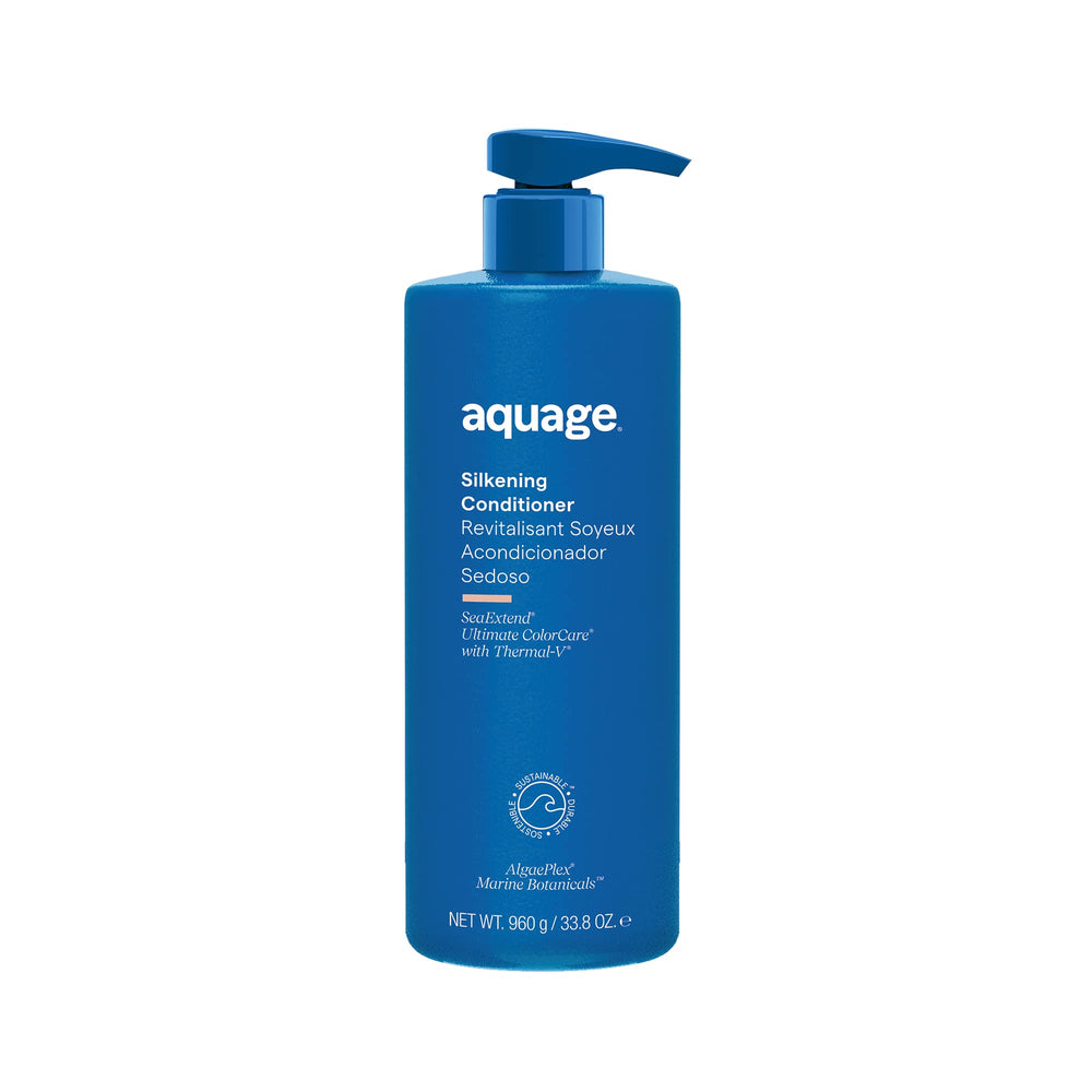 AQUAGE SeaExtend Lissant – bouteille du conditionneur, facilite le coiffage et apporte douceur.
