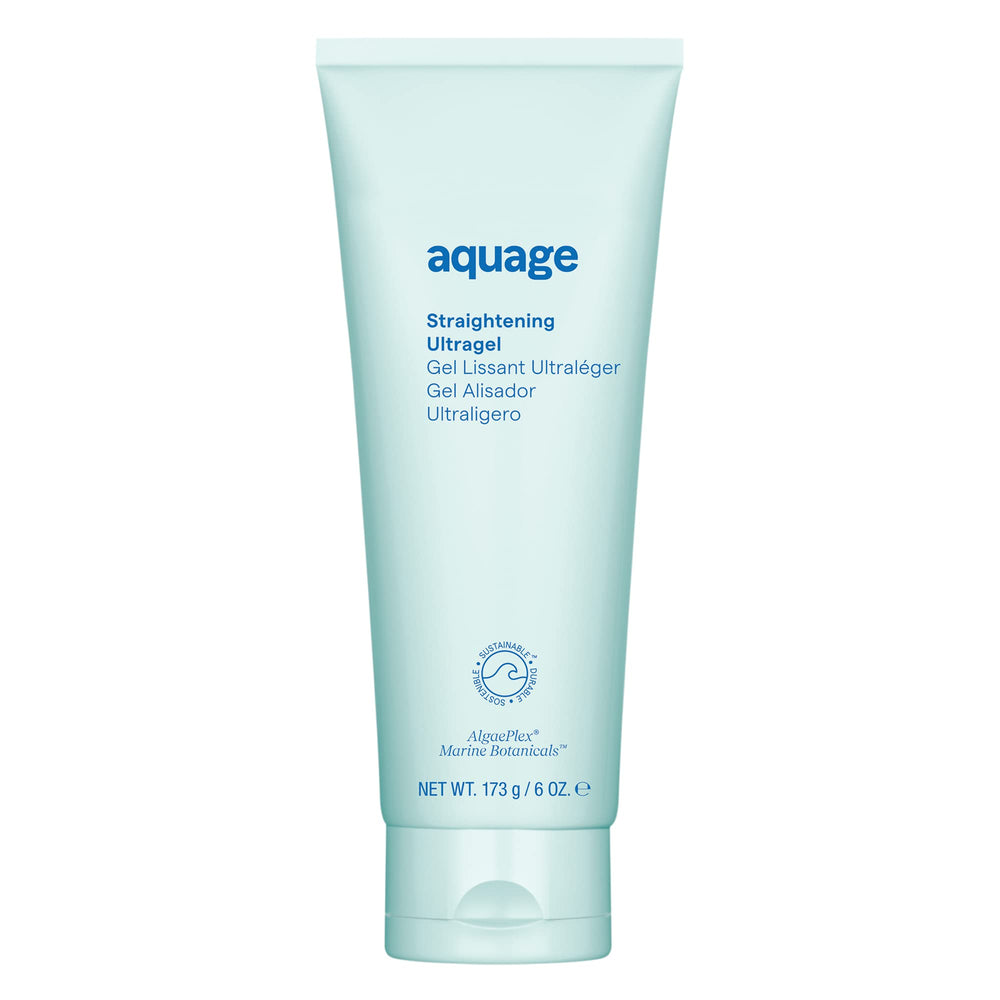 Bouteille Aquage Ultragel prête au lissage avec éclat.