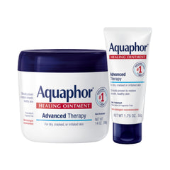 Pommade Aquaphor en pot de 14 onces, soin polyvalent pour peau sèche.