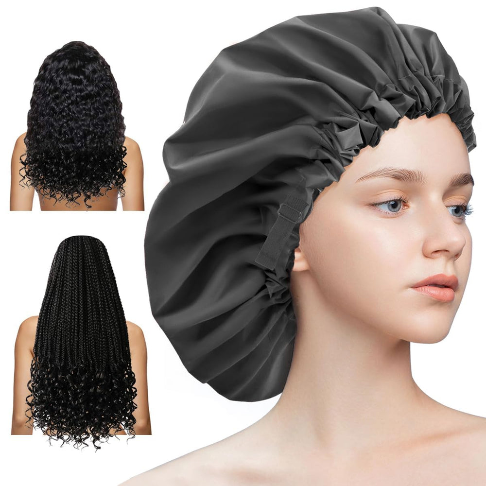 Aquior bonnet ajustable pour femme, confort optimal lors de la douche