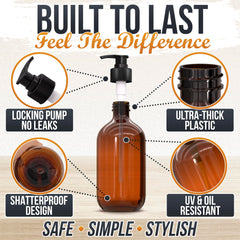 Distributeur Aquue ambre, pompe fluide et sans fuite pour usages multiples.