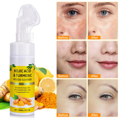 A r b c r n Mousse Nettoyante au Curcuma — utilisation facile avec massage doux.