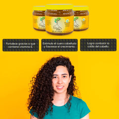 Arbol Verde Gel Linseed — application sur cheveux pour une tenue légère.