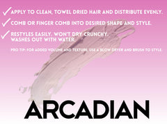 Arcadian Pâte Argile Matte – prise en main claire pour un style modulable et durable.