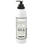 Lait de soja Archipelago Botanicals dans sa bouteille, hydratation durable pour la peau.