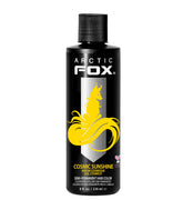 ARCTIC FOX Cosmic Sunshine sur cheveux éclaircis pour une teinte jaune vive et lumineuse.