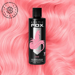 ARCTIC FOX FROSE teinte pastel lumineuse sur cheveux clairs.