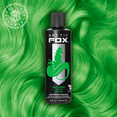 ARCTIC FOX Iris Green teinte verte: couleur moyenne idéale sur cheveux pré-éclaircis.