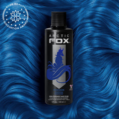 ARCTIC FOX Poseidon échantillon, teinte bleue prête pour inspiration coiffure