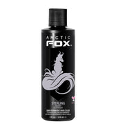 ARCTIC FOX Sterling : bouteille couleur vegan prête à l’emploi pour une teinte pastel argentée.