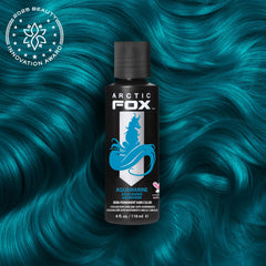 ARCTIC FOX teinte bleu aquamarine sur cheveux pré-éclaircis, résultats intenses