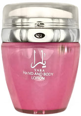 Ard Al Zaafaran Yara, flacon lotion mains et corps 45ml, hydratation rapide et parfum délicat.