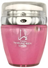 Ard Al Zaafaran Yara, flacon lotion mains et corps 45ml, hydratation rapide et parfum délicat.