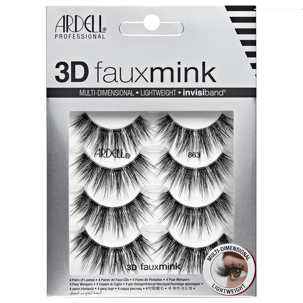 Ardell 3D Faux Vison 863 – cils naturels pour un regard discret et élégant.