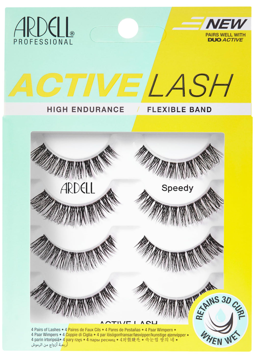 Ardell Active Lash Speedy – bande-faux-cils naturelle, tenue durable toute la journée
