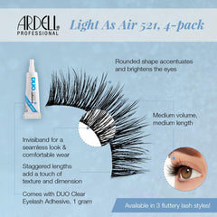Ardell Cils 521 longueur moyenne pour un regard équilibré