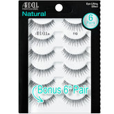 Ardell Cils Faux Naturels 110 Noir – emballage pratique avec 5 paires faciles à porter.